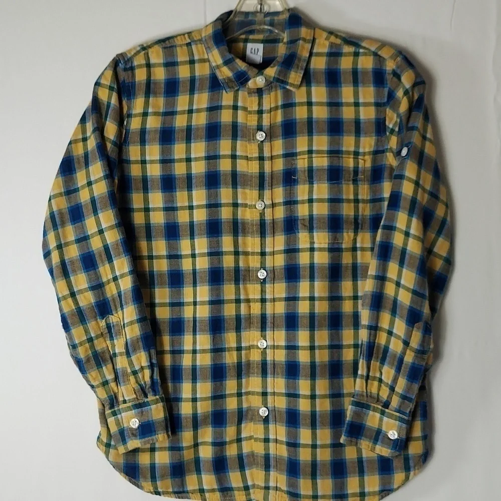 Gap Boy's XL button down roll tab Long Sleeve